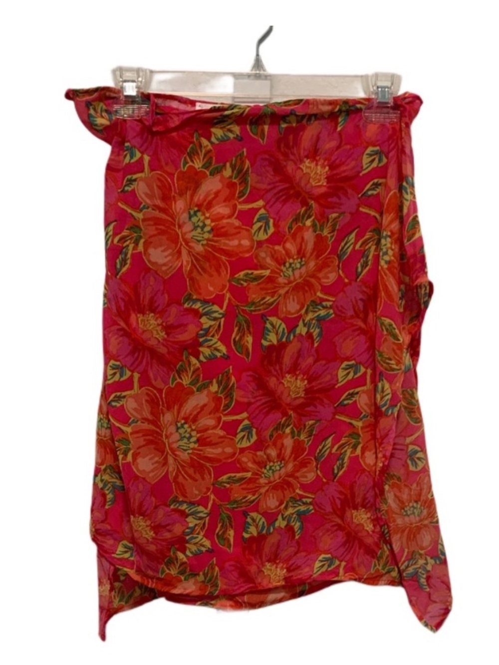 Beach Riot Pink and Orange Asymmetrical Floral Skirt
